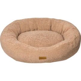 Ozami Teddy Plys Hundeseng i beige.